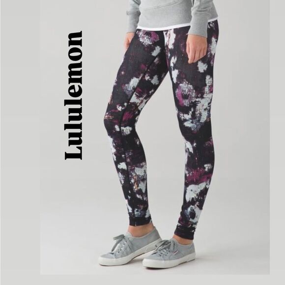 Lululemon Wunder Under Pant (Hi-Rise) - Kara Blossom Multi Size 8 - Picture 1 of 10